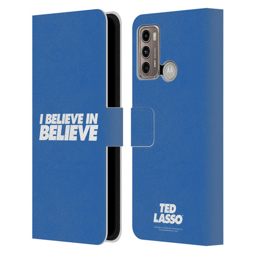 Ted Lasso Season 1 Graphics I Believe In Believe Leather Book Wallet Case Cover For Motorola Moto G60 / Moto G40 Fusion