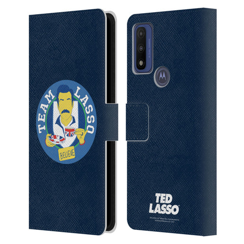 Ted Lasso Season 1 Graphics Team Lasso Leather Book Wallet Case Cover For Motorola G Pure