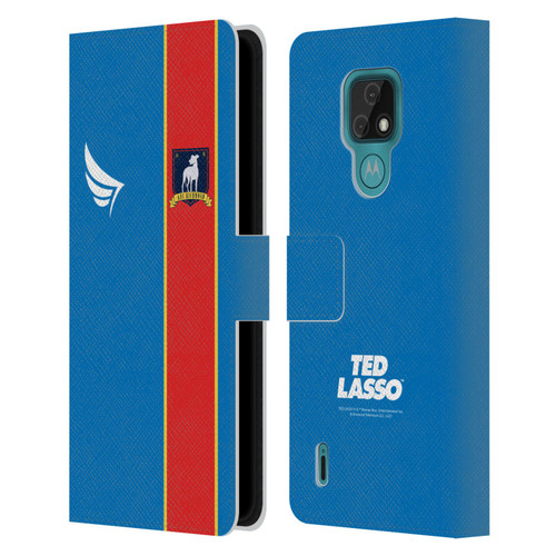 Ted Lasso Season 1 Graphics Jersey Leather Book Wallet Case Cover For Motorola Moto E7