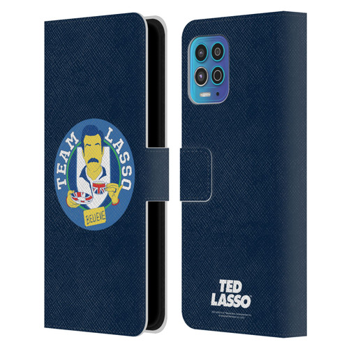 Ted Lasso Season 1 Graphics Team Lasso Leather Book Wallet Case Cover For Motorola Moto G100
