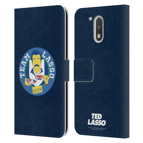 Ted Lasso Season 1 Graphics Team Lasso Leather Book Wallet Case Cover For Motorola Moto G41