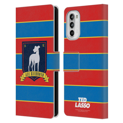 Ted Lasso Season 1 Graphics A.F.C Richmond Stripes Leather Book Wallet Case Cover For Motorola Moto G52