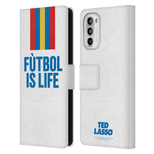 Ted Lasso Season 1 Graphics Futbol Is Life Leather Book Wallet Case Cover For Motorola Moto G52