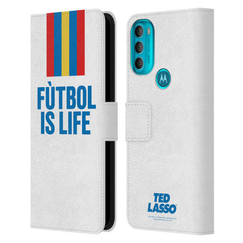 Ted Lasso Season 1 Graphics Futbol Is Life Leather Book Wallet Case Cover For Motorola Moto G71 5G