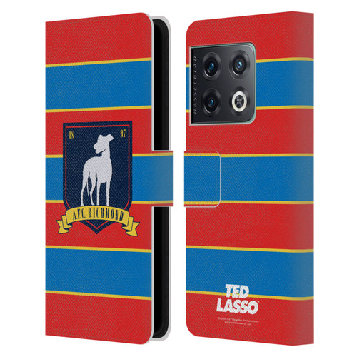 Ted Lasso Season 1 Graphics A.F.C Richmond Stripes Leather Book Wallet Case Cover For OnePlus 10 Pro