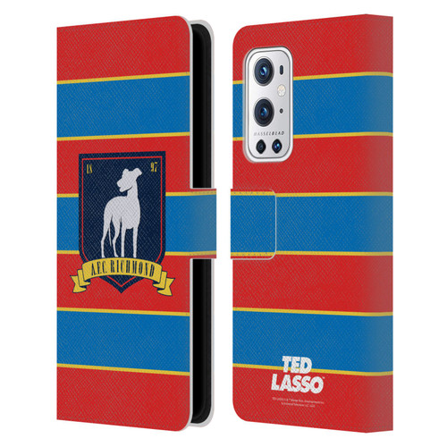 Ted Lasso Season 1 Graphics A.F.C Richmond Stripes Leather Book Wallet Case Cover For OnePlus 9 Pro