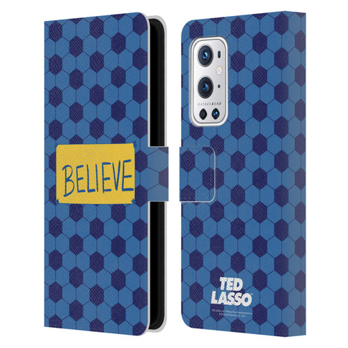Ted Lasso Season 1 Graphics Believe Leather Book Wallet Case Cover For OnePlus 9 Pro