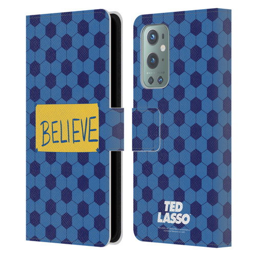 Ted Lasso Season 1 Graphics Believe Leather Book Wallet Case Cover For OnePlus 9