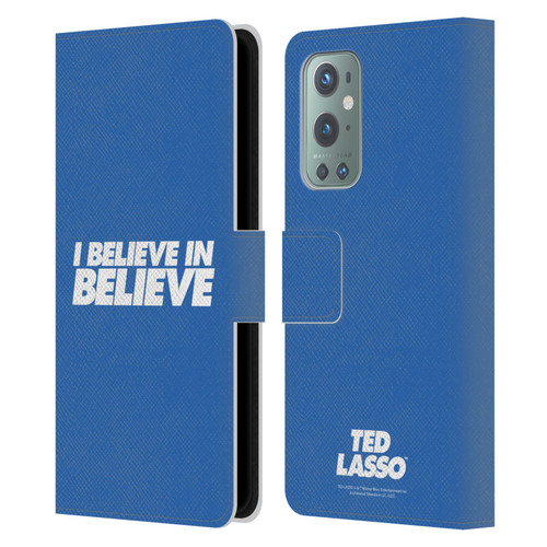 Ted Lasso Season 1 Graphics I Believe In Believe Leather Book Wallet Case Cover For OnePlus 9