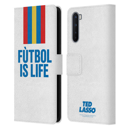 Ted Lasso Season 1 Graphics Futbol Is Life Leather Book Wallet Case Cover For OnePlus Nord 5G