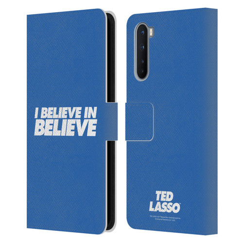 Ted Lasso Season 1 Graphics I Believe In Believe Leather Book Wallet Case Cover For OnePlus Nord 5G