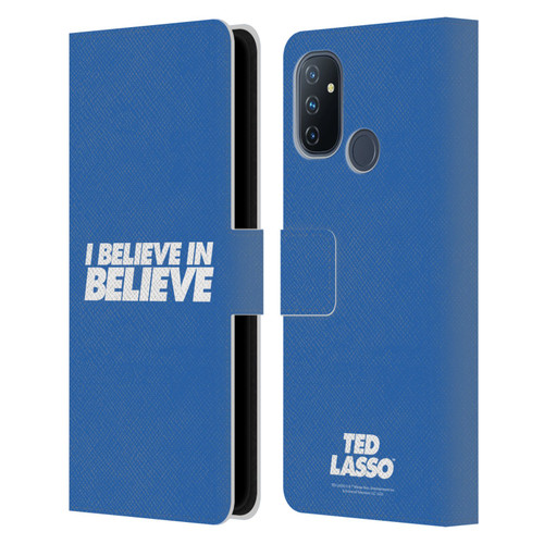 Ted Lasso Season 1 Graphics I Believe In Believe Leather Book Wallet Case Cover For OnePlus Nord N100