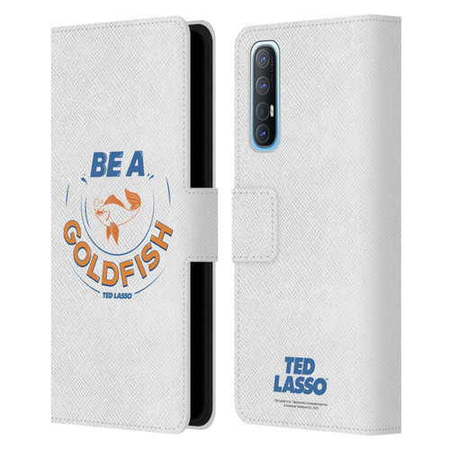 Ted Lasso Season 1 Graphics Be A Goldfish Leather Book Wallet Case Cover For OPPO Find X2 Neo 5G