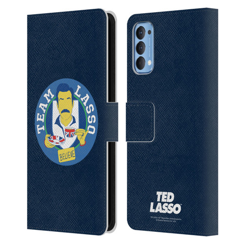 Ted Lasso Season 1 Graphics Team Lasso Leather Book Wallet Case Cover For OPPO Reno 4 5G