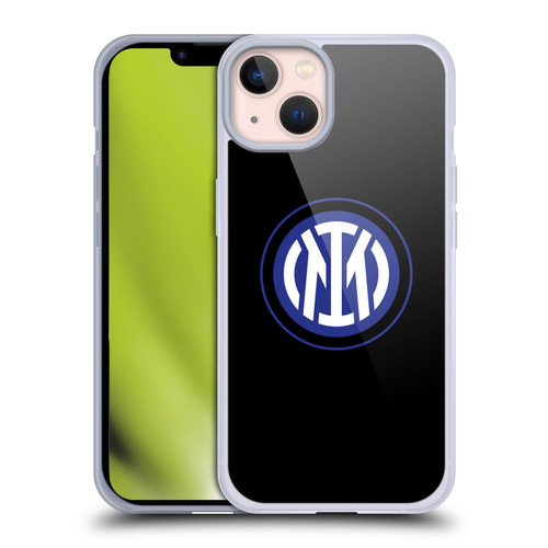 Fc Internazionale Milano Badge Logo On Black Soft Gel Case for Apple iPhone 13