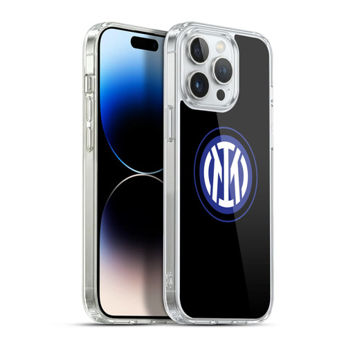 Fc Internazionale Milano Badge Logo On Black Soft Gel Case for Apple iPhone 13 Pro Max & MagSafe