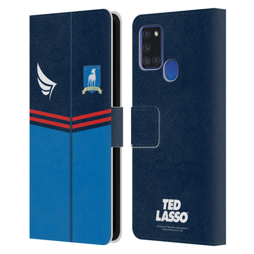 Ted Lasso Season 1 Graphics Jacket Leather Book Wallet Case Cover For Samsung Galaxy A21s (2020)