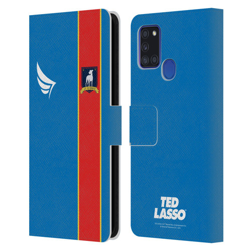 Ted Lasso Season 1 Graphics Jersey Leather Book Wallet Case Cover For Samsung Galaxy A21s (2020)