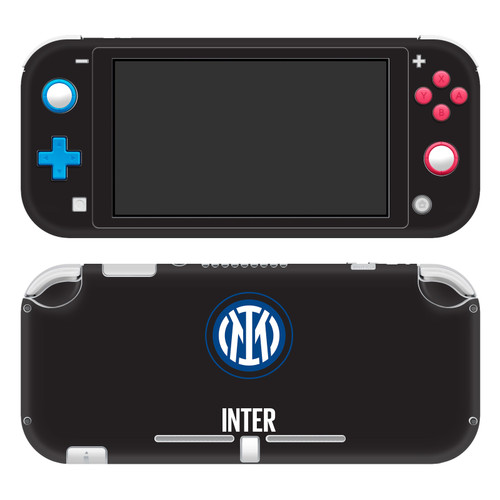 Fc Internazionale Milano Badge Logo On Black Vinyl Sticker Skin Decal Cover for Nintendo Switch Lite