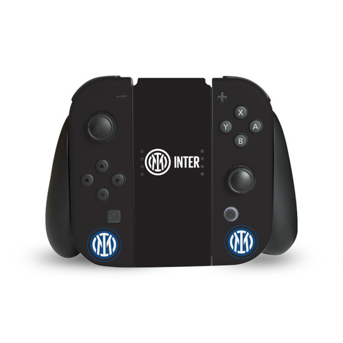 Fc Internazionale Milano Badge Logo On Black Vinyl Sticker Skin Decal Cover for Nintendo Switch Joy Controller