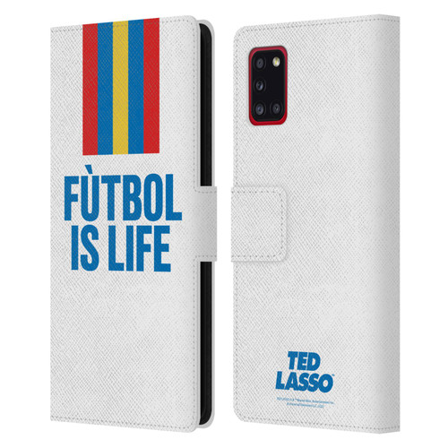 Ted Lasso Season 1 Graphics Futbol Is Life Leather Book Wallet Case Cover For Samsung Galaxy A31 (2020)