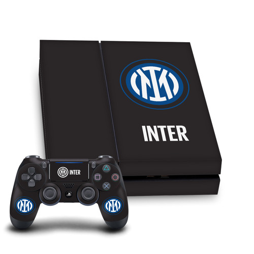 Fc Internazionale Milano Badge Logo On Black Vinyl Sticker Skin Decal Cover for Sony PS4 Console & Controller