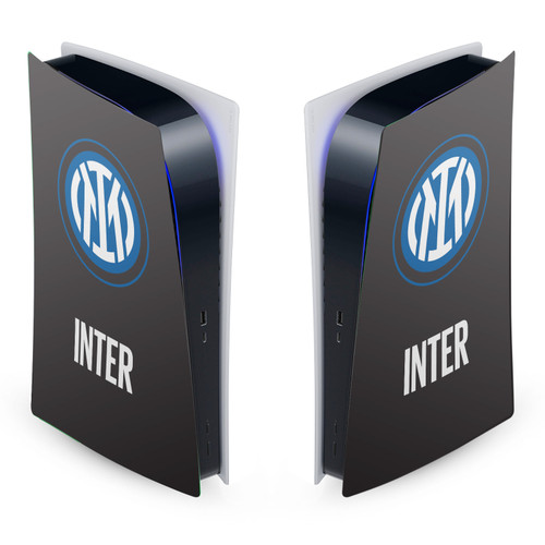 Fc Internazionale Milano Badge Logo On Black Vinyl Sticker Skin Decal Cover for Sony PS5 Digital Edition Console