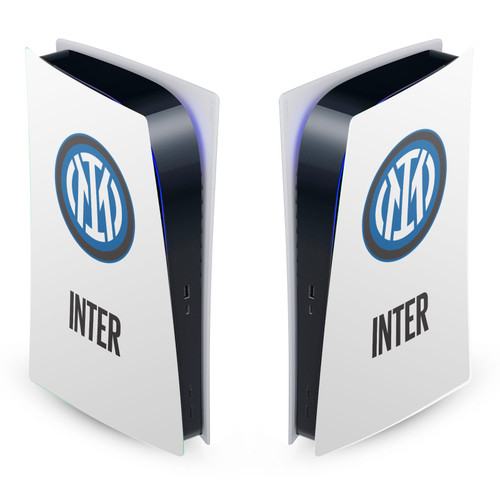 Fc Internazionale Milano Badge Logo On White Vinyl Sticker Skin Decal Cover for Sony PS5 Digital Edition Console