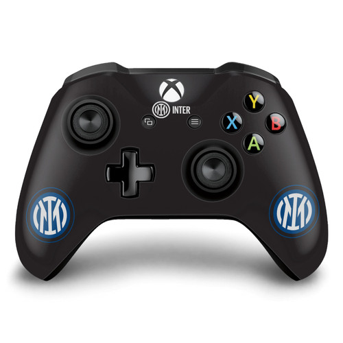 Fc Internazionale Milano Badge Logo On Black Vinyl Sticker Skin Decal Cover for Microsoft Xbox One S / X Controller
