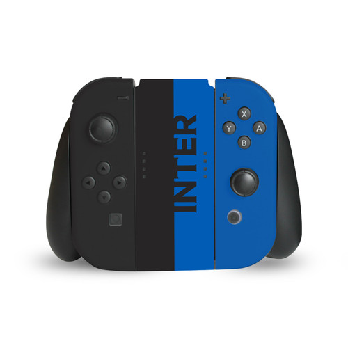 Fc Internazionale Milano Full Logo Blue and Black Vinyl Sticker Skin Decal Cover for Nintendo Switch Joy Controller