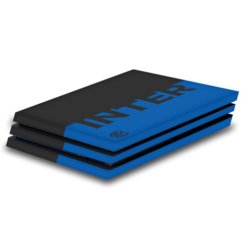 Fc Internazionale Milano Full Logo Blue and Black Vinyl Sticker Skin Decal Cover for Sony PS4 Pro Console