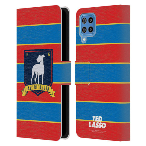 Ted Lasso Season 1 Graphics A.F.C Richmond Stripes Leather Book Wallet Case Cover For Samsung Galaxy F22 (2021)