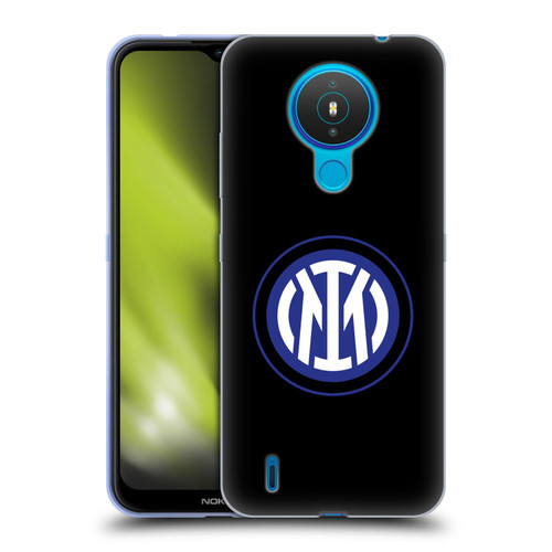 Fc Internazionale Milano Badge Logo On Black Soft Gel Case for Nokia 1.4