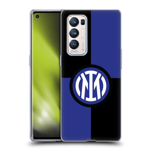 Fc Internazionale Milano Badge Flag Soft Gel Case for OPPO Find X3 Neo / Reno5 Pro+ 5G