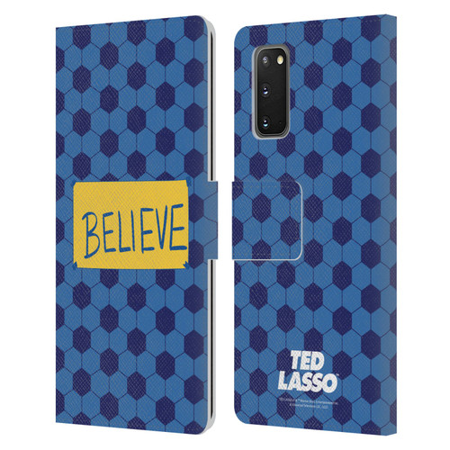 Ted Lasso Season 1 Graphics Believe Leather Book Wallet Case Cover For Samsung Galaxy S20 / S20 5G
