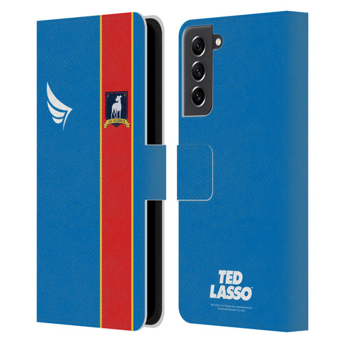 Ted Lasso Season 1 Graphics Jersey Leather Book Wallet Case Cover For Samsung Galaxy S21 FE 5G
