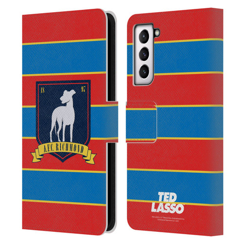Ted Lasso Season 1 Graphics A.F.C Richmond Stripes Leather Book Wallet Case Cover For Samsung Galaxy S21 5G