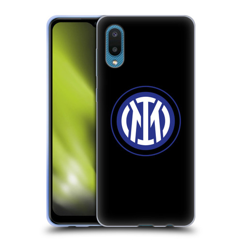 Fc Internazionale Milano Badge Logo On Black Soft Gel Case for Samsung Galaxy A02/M02 (2021)