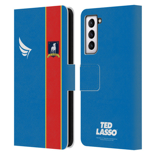 Ted Lasso Season 1 Graphics Jersey Leather Book Wallet Case Cover For Samsung Galaxy S21 5G