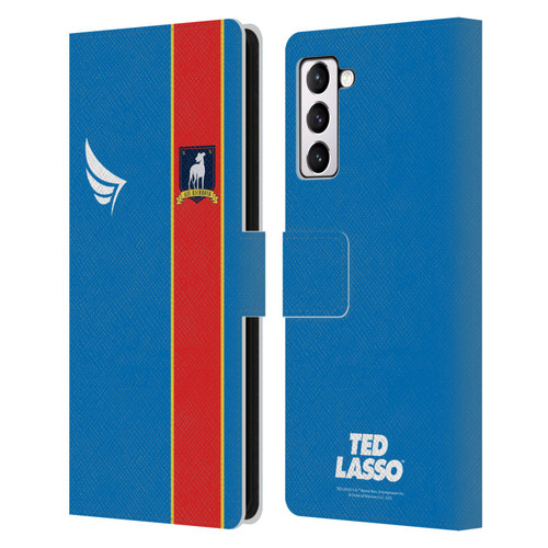 Ted Lasso Season 1 Graphics Jersey Leather Book Wallet Case Cover For Samsung Galaxy S21+ 5G