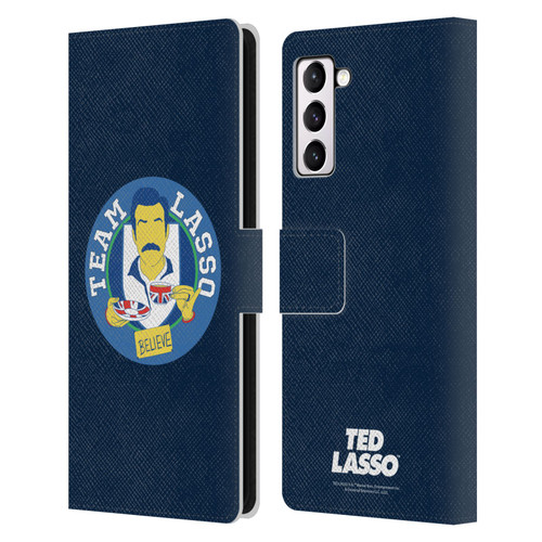 Ted Lasso Season 1 Graphics Team Lasso Leather Book Wallet Case Cover For Samsung Galaxy S21+ 5G