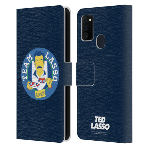 Ted Lasso Season 1 Graphics Team Lasso Leather Book Wallet Case Cover For Samsung Galaxy M30s (2019)/M21 (2020)