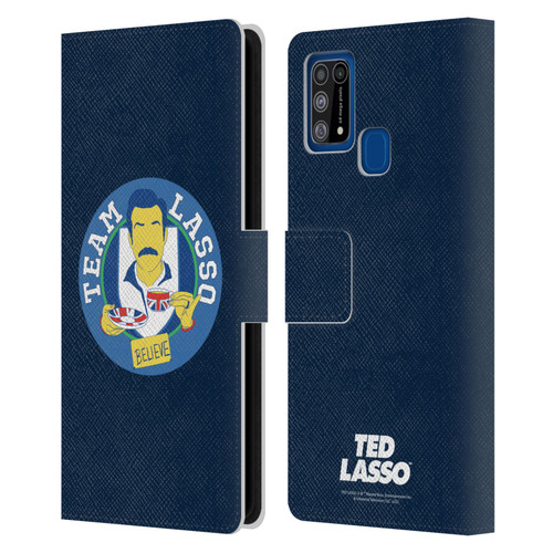 Ted Lasso Season 1 Graphics Team Lasso Leather Book Wallet Case Cover For Samsung Galaxy M31 (2020)