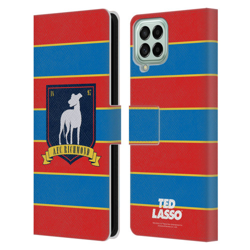 Ted Lasso Season 1 Graphics A.F.C Richmond Stripes Leather Book Wallet Case Cover For Samsung Galaxy M33 (2022)