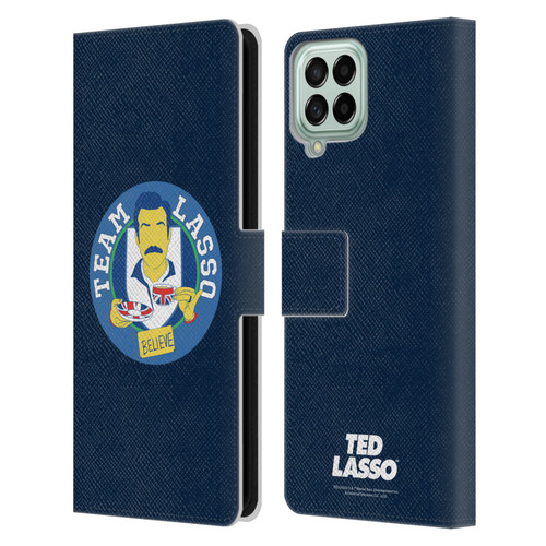 Ted Lasso Season 1 Graphics Team Lasso Leather Book Wallet Case Cover For Samsung Galaxy M33 (2022)