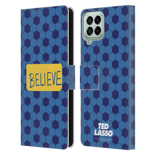 Ted Lasso Season 1 Graphics Believe Leather Book Wallet Case Cover For Samsung Galaxy M53 (2022)