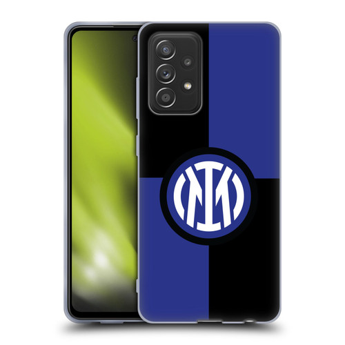 Fc Internazionale Milano Badge Flag Soft Gel Case for Samsung Galaxy A52 / A52s / 5G (2021)