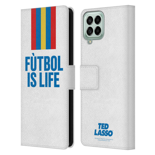 Ted Lasso Season 1 Graphics Futbol Is Life Leather Book Wallet Case Cover For Samsung Galaxy M53 (2022)