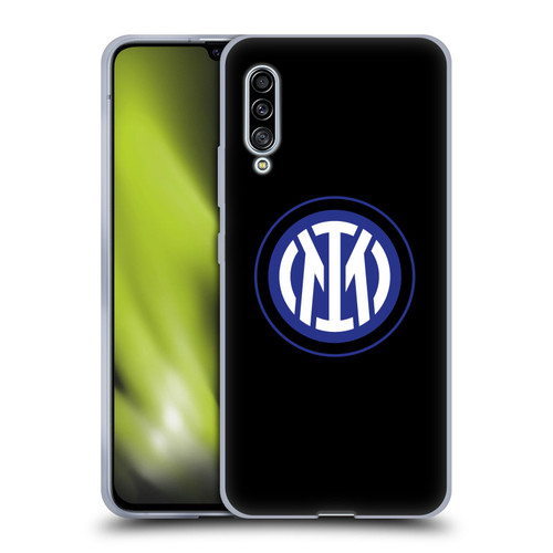 Fc Internazionale Milano Badge Logo On Black Soft Gel Case for Samsung Galaxy A90 5G (2019)
