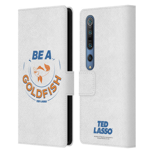 Ted Lasso Season 1 Graphics Be A Goldfish Leather Book Wallet Case Cover For Xiaomi Mi 10 5G / Mi 10 Pro 5G